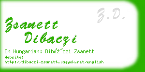 zsanett dibaczi business card